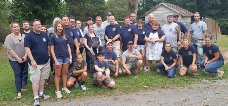 Volunteers for the 2016 Annual Gun Raffle at Lisburn Community Fire Company produced jointly with Lower Allen Township Fire Department.