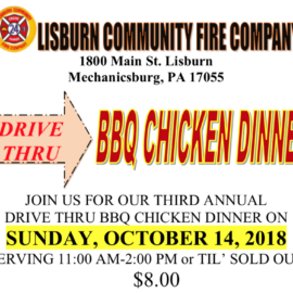 Drive-thru Chicken BBQ Dinner Returns Oct. 14