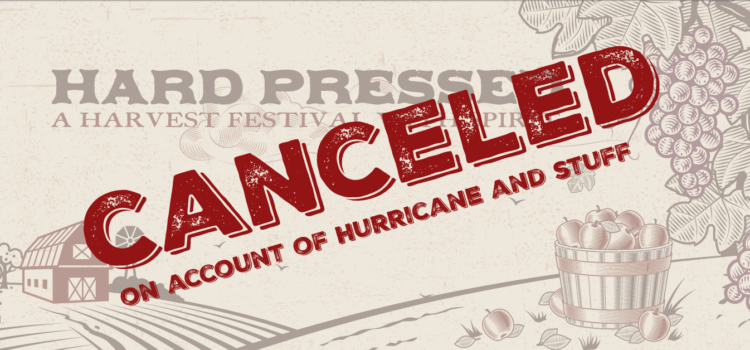 Cider & Wine Event Canceled