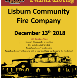 Support LCFC at Texas Roadhouse on Dec. 13