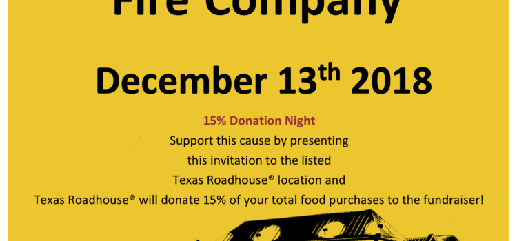 Support LCFC at Texas Roadhouse on Dec. 13