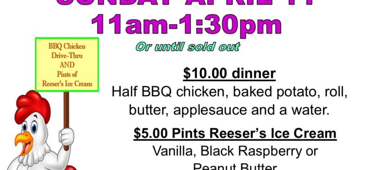 ice cream chicken April dinner