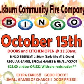 Fall into fun with LCFC Bingo on Sunday, Oct. 15.