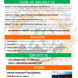 Get Involved: Volunteer for the 2024 Lisburn Community Fire Company Festival